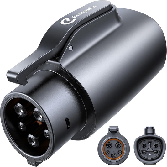 Tesla to J1772 Charging Adapter (Max 80A, 240V), NACS to J1772 Adapter, J1772 EVs Adapter, Compatible with Tesla Wall Connector/Destination/Mobile Charger (for J1772 EVs Only) Black