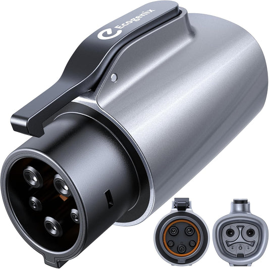 Tesla to J1772 Charging Adapter (Max 80A, 240V), NACS to J1772 Adapter, J1772 EVs Adapter, Compatible with Tesla Wall Connector/Destination/Mobile Charger (for J1772 EVs Only) Silver